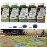 WWScenics Static Grass 2mm 4mm 6mm Model Railway Scenery Flock Diorama Wargaming