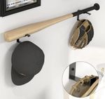 Baseball Bat Holder Wall Mount Rack Quick Grab Security Display