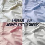 Cot Bed Fitted Sheet 100% Premium Cotton Jersey Toddler Bed Size 70x140cm