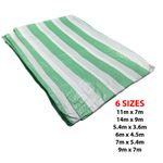 Striped Tarpaulin Heavy Duty Market Stall Cover Tarpaulin Sheet Waterproof Tarp