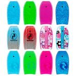 Two Bare Feet 33" XPE Slick Bodyboard - TBF Kids Boogie Board | Leash Included