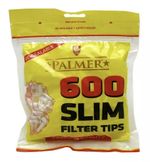 PALMER Slim Filter Tips Resealable Cigarette Rolling Various Sizes 600 Packs
