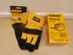 DeWALT DPG82-11D CONCEALER ANTI FOG SAFETY GOGGLES  + DPG41L COWHIDE WORK GLOVES