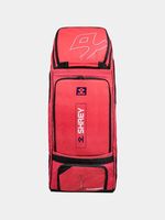 2026 Shrey Legacy Duffle Wheelie 80 Cricket Bag Radiant Red Size 91 x 33 x 35ccm