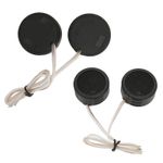 2x Car Tweeters 97dB 500W Dome Interior Stereo Audio Loudspeaker With Base F NEW
