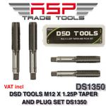 M12 x 1.25mm THREAD TAPER & PLUG SET by DSD TOOLS HSS thread repair tap