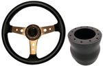 Black Copper STEERING WHEEL + Boss Kit for VOLKSWAGEN T25 T3 T4 79-1995