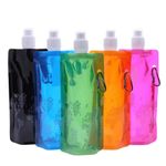 500ML Portable Ultralight Foldable Silicone Folding Water Bottle Water Bag Outdo