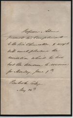 Professor John couch Adams Handwritten Letter Discovered Neptune .