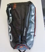 Head 18 Racket Bag Tour Team Orange And Black Tennis Squash Badminton