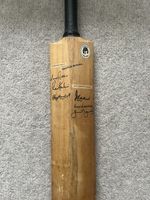 1960s Gunn & Moore Treble Spring Cricket Bat Signed Autographed