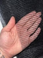 easynets 2m Wide Black Butterfly Netting 4-5mm mesh Polyethylene netting 60gsm