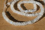Rainbow Moonstone Faceted 4mm Gemstone Rondelle Beads, Strand Approx 12"