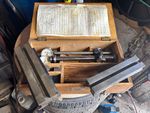 Vintage Baty Bench Comparator Set with Dial Test Indicators in Wooden Case