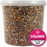 SQUAWK No Mess Seed Mix - All Year Round Premium Wild Bird Garden Food For Birds