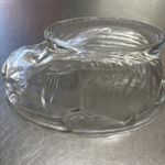 Vintage Glass Rabbit Jelly Mould.  8 In By 4 In