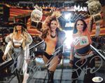 JSA Triple Autographed Becky Lynch , Trish Stratus & Lita 8x10 Promo Hand Signed