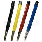 Set of 4 Scratch Brush : brass Nylon fiberglass set watch repair rust clean tool