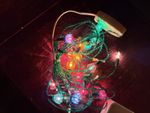 Vintage Christmas Fairy Lights Multi Colour Flower Tulip Lantern Shades Working