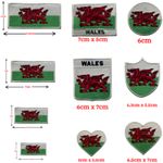 Wales National Flag Iron On Patch Embroidered Sew On Applique Badge