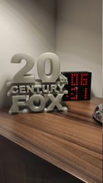20th century fox logo replica 3D printed, many colors incl. glow in the dark
