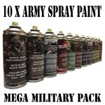 Military Paint Mega Pack 10x 400ml Cans | Build Your Own Custom Army Colour Set