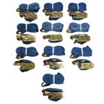 Tie Down Ratchet Straps 35MM x 6M 3T X10 (3000KG Cargo Lashing Claw Hook)