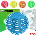 10 Urinal Screen Deodoriser Mat Anti Splash Toilet Fresh Fragrance for 30+ days