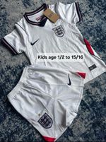 Kids Football England Worldcup 2026 2 Pc Kit T Shirt Shorts Size 13/14 Years