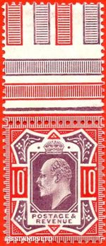 SG. 256. M43 (5). 10d Dull Purple & Scarlet ©. A fine UNMOUNTED MINT top B89596