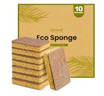 Eco-Friendly Plastic Free Kitchen Sponges 10 Pack 100% Biodegradable