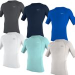 O'Neill Mens Basic Skins Short Sleeve Rash Guard - Graphite - S