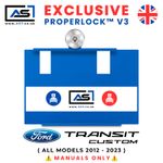 FORD TRANSIT CUSTOM Manual AS7 PEDAL LOCK Guard 2013-2023 Campervan Van Security