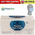 ABENA Type IIR Disposable Medical Grade Face Mask with Ear Loops - Pack of 50