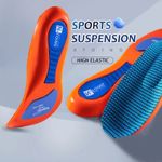 Orthotic Insoles Arch Support Plantar Fasciitis Flat Feet Back & Heel Pain 3-12