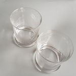 Italy Alessi Drinking Tumblers pair clear glasses Tendentse contemporary design
