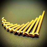 M4 Machine Screws Slotted Pan Head Brass DIN 85