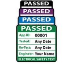Personalised PAT Test Labels - 23mm x 25mm - Non Rip & Ultra Strong Adhesive