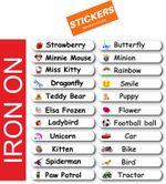 Personalised Custom Name Iron On Clothing Labels Tags School Uniform 25pcs PEN1