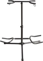 Heavy Duty Twin Double Dual Two 2 Electric Acoustic Guitar Tripod Floor Stand