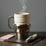 Spark Plug Mug, Engine Spark Plug Design, Novelty Coffee Mug