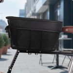 Foldable Dog Bike Basket Large Space Dog Bike Basket Quick Release for Biking