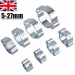 Double Ear Clamp O-Clips Steel Crimp Clamps for Fuel Air Water Petrol Hose Pipe