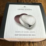 George Jensen Stainless Steel  Trinket /Jewellery heart Box original packaging 