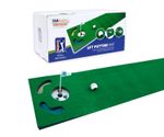 PGA TOUR 6ft Putting Mat with Guide Ball, Ball Alignment Tool and Training DVD
