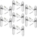 Polished Chrome door handles Pack of 7 (pairs) 168mmx42mm Shaped Scroll