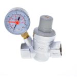 Water Pressure Reducing Valve with Gauge PRV 1/2 3/4