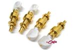 Planetary Geared Pearlite / Gold Plated Banjo Tuning Peg Set of 4