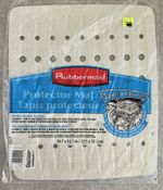 Vtg RUBBERMAID 10.7" Sink Protector Mat White 1291 USA FREE US SHIPPING