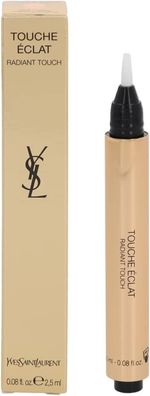 YSL Yves Saint Laurent Touch Eclat Concealer 2.5ml Womens NO2 Luminous Ivory